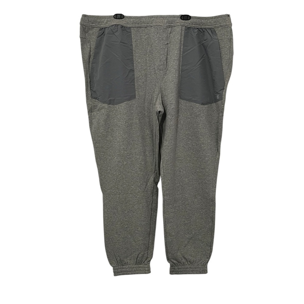 Big & Tall Men’s Gray Sweatpants Tapered Legs Size 3X